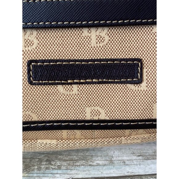 Vintage 1990s/Y2K Dooney & Bourke Small Logo Canvas Messenger Bag Made in USA - Picture 10 of 15